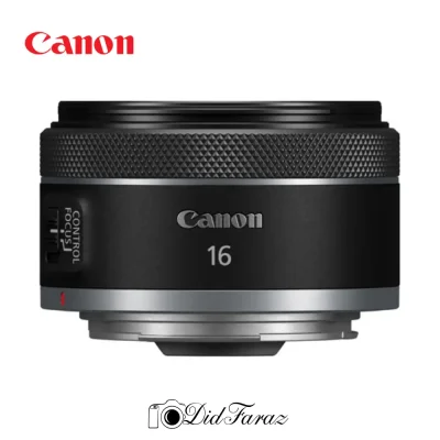 لنز عکاسی لنز بدون اینه لنز کانن canon rf16mm f2.8