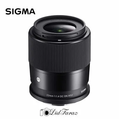 سیگما لنز سیگما لنز عکاسی لنز فیلمبرداری لنز آرت لنز فیکس sigma 23mm dc dn f1.4